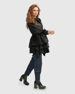 Women Alembika Plus<Urban Strut Poker Jacket, Black