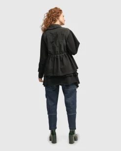Women Alembika Plus<Urban Strut Poker Jacket, Black