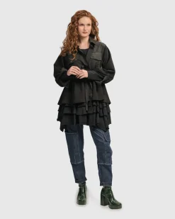 Women Alembika Jackets<Urban Strut Poker Jacket, Black