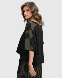 Women Alembika Tops & Tunics<Urban Suntory Cropped Tee, Khaki