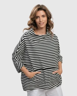 Women Alembika Tops & Tunics<Urban Trekker Sweatshirt, Black