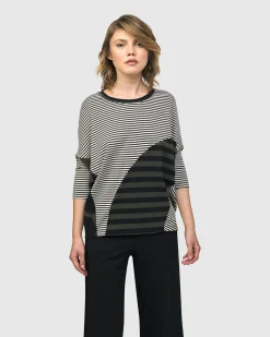 Women Alembika Plus<Urban Twister Top, Stripes