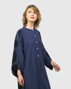 Women Alembika Plus<Urban Vista Caftan Dress, Navy