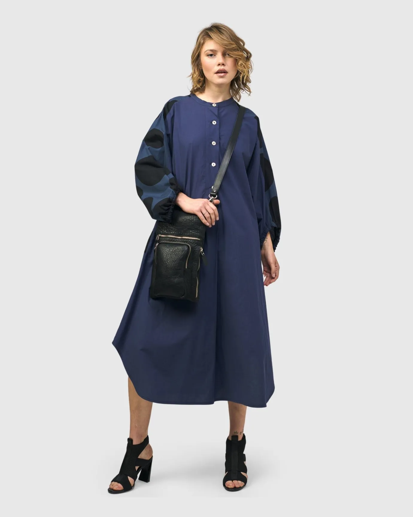 Women Alembika Plus<Urban Vista Caftan Dress, Navy