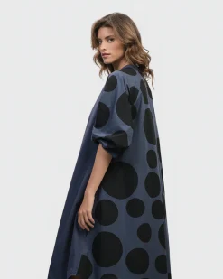 Women Alembika Plus<Urban Vista Caftan Dress, Navy