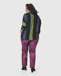 Women Alembika Plus<Urban Wine Bar Turtleneck Top, Stripes