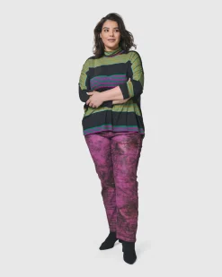 Women Alembika Plus<Urban Wine Bar Turtleneck Top, Stripes