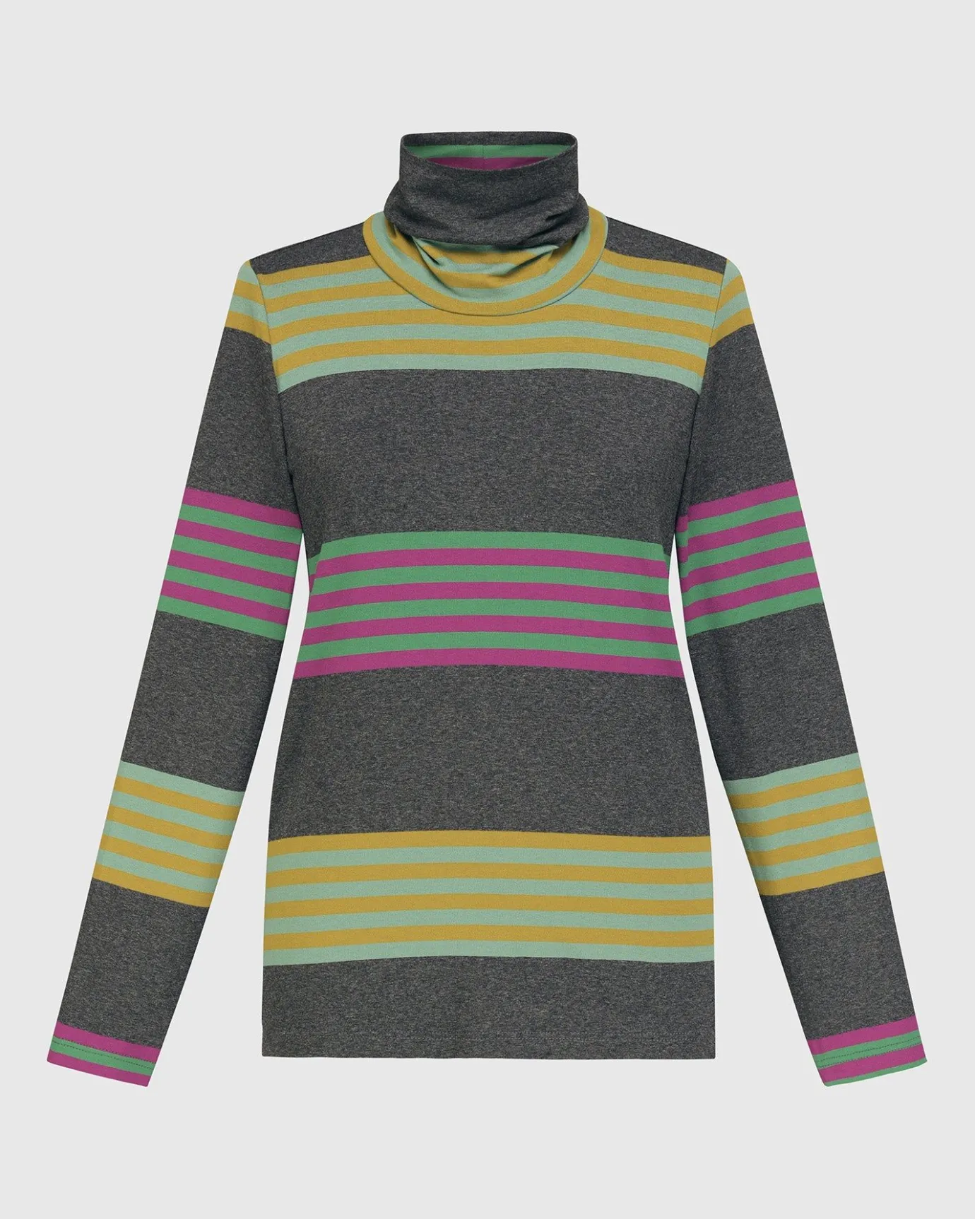 Women Alembika Tops & Tunics<Urban Wine Bar Turtleneck Top, Stripes