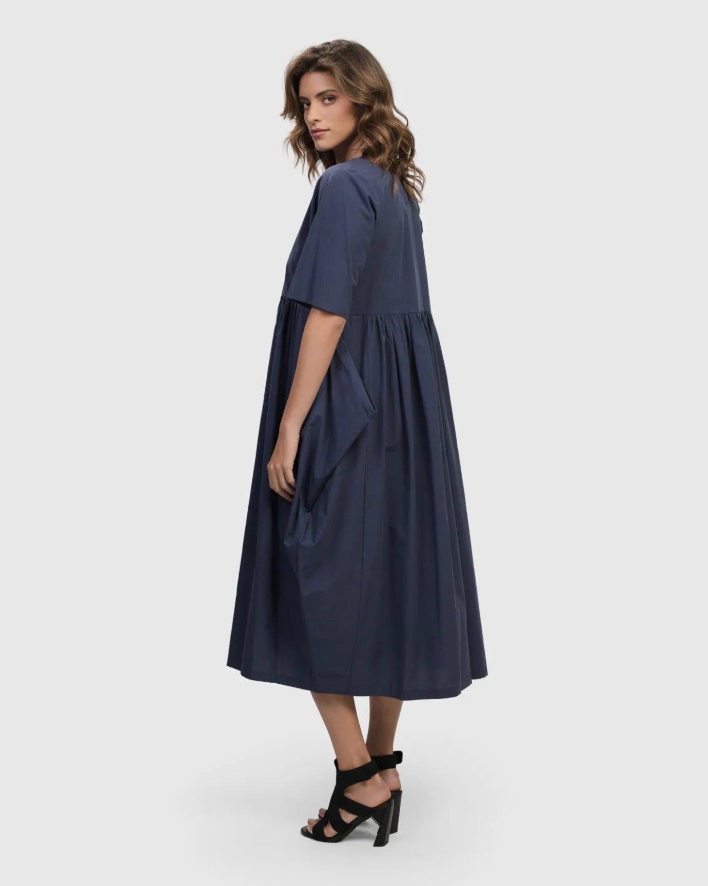 Women Alembika Plus<Urban Wonder Relaxed Gown, Navy