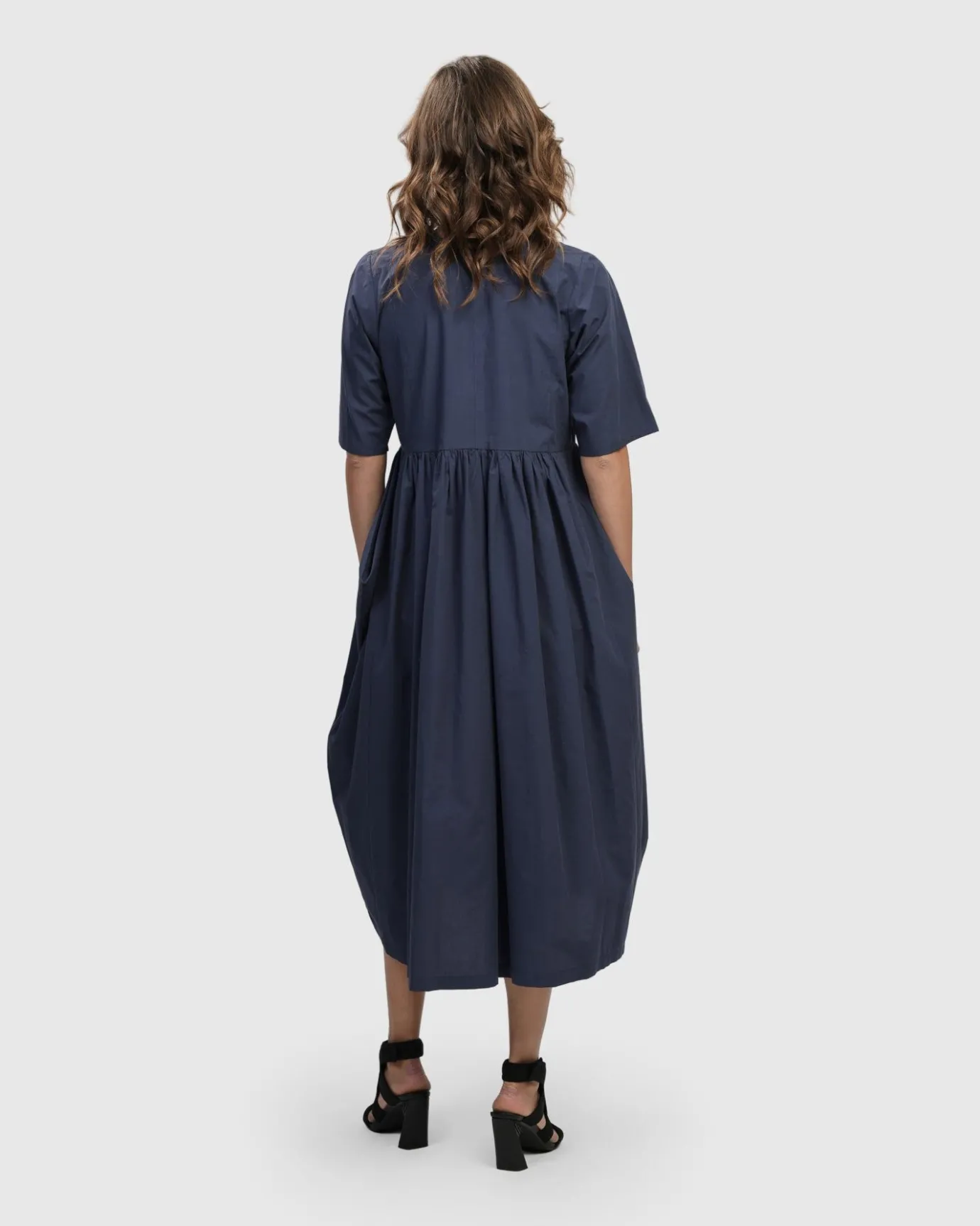Women Alembika Plus<Urban Wonder Relaxed Gown, Navy