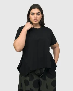 Women Alembika Tops & Tunics<Urban Yamamoto Relaxed Top, Black