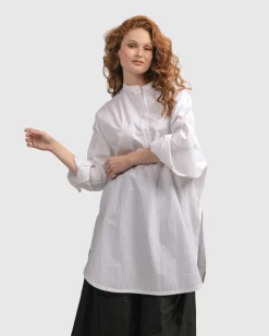 Women Alembika Tops & Tunics<Urban Zen Tunic Top, White