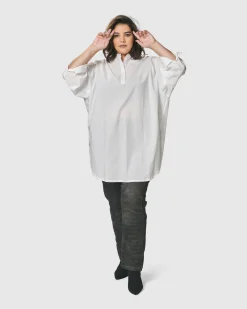 Women Alembika Tops & Tunics<Urban Zen Tunic Top, White