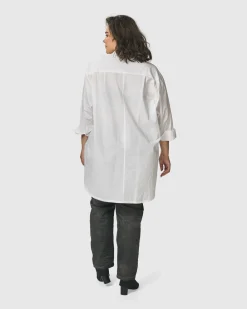 Women Alembika Plus<Urban Zen Tunic Top, White