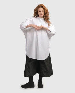 Women Alembika Plus<Urban Zen Tunic Top, White