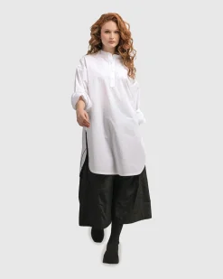 Women Alembika Plus<Urban Zen Tunic Top, White