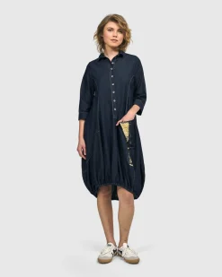 Women Alembika Plus<Winona Wonderful Dress, Denim
