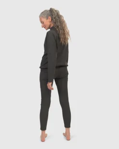 Women Alembika Tops & Tunics<Zen Drawstring Sweatshirt, Charcoal