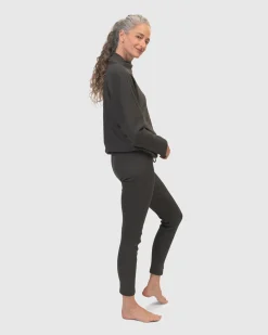 Women Alembika Tops & Tunics<Zen Drawstring Sweatshirt, Charcoal