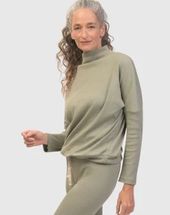 Women Alembika Tops & Tunics<Zen Drawstring Sweatshirt, Nature