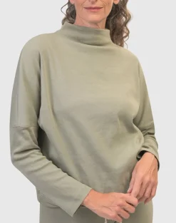 Women Alembika Tops & Tunics<Zen Drawstring Sweatshirt, Nature