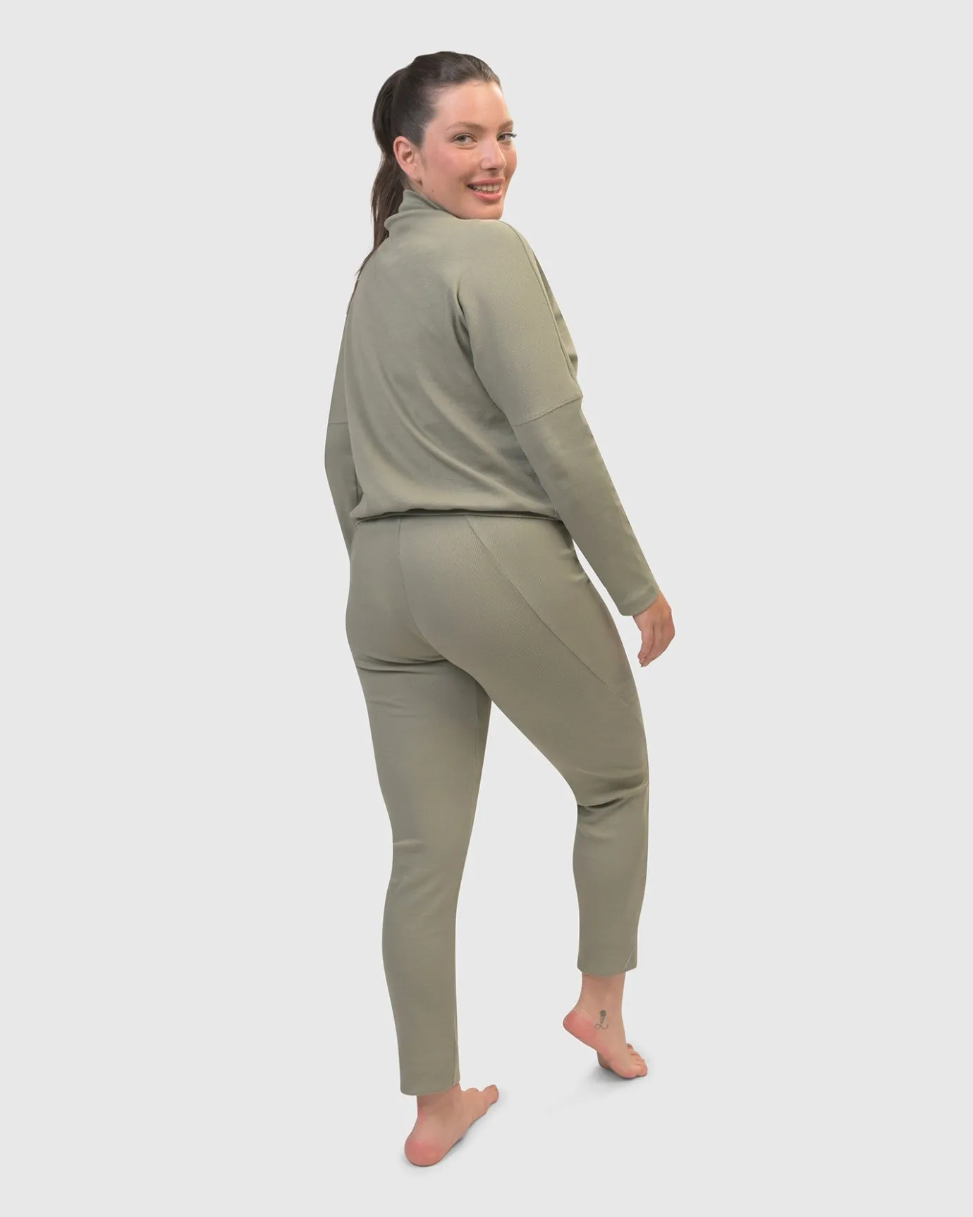 Women Alembika Tops & Tunics<Zen Drawstring Sweatshirt, Nature