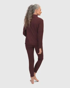 Women Alembika Tops & Tunics<Zen Drawstring Sweatshirt, Wine