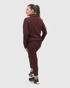 Women Alembika Tops & Tunics<Zen Drawstring Sweatshirt, Wine